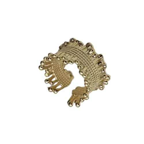 AOOOWER Modische geflochtene Metallringe, moderne Metallringe, Fingerverzierung für zeitgenössischen Schmuck, 1.5 cm , Metall, Kein Edelstein von AOOOWER