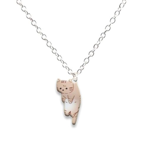 AOOOWER Modischer Katzenanhänger, Halskette, Ornament, stilvoller Katzenanhänger, Schlüsselbeinkette, Schmuck, trendige Halsketten, Verzierungsanhänger AOOOWER Modischer Katzenanhänger, Halskette, Ornament, stilvoller Katzenanhänger, Schlüsselbeinkette, Schmuck, trendige Halsketten, Verzierungsanhänger von AOOOWER