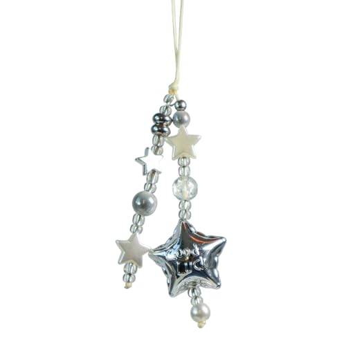 AOOOWER Modischer Stern-Anhänger, modischer Schlüsselanhänger, Handy-Charm, Auto-Schlüsselanhänger, Taschenanhänger, Handtaschen-Ornament für Frauen und Mädchen AOOOWER Modischer Stern-Anhänger, modischer Schlüsselanhänger, Handy-Charm, Auto-Schlüsselanhänger, Taschenanhänger, Handtaschen-Ornament für Frauen und Mädchen von AOOOWER
