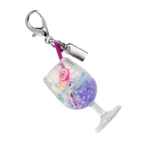 AOOOWER Modischer kleiner Schlüsselanhänger für Kelch mit schönem Obstanhänger und Lippenbalsam-Halter, Size Length 7cm/2.76inch, Metalllegierung, Kein Edelstein AOOOWER Modischer kleiner Schlüsselanhänger für Kelch mit schönem Obstanhänger und Lippenbalsam-Halter, Size Length 7cm/2.76inch, Metalllegierung, Kein Edelstein von AOOOWER