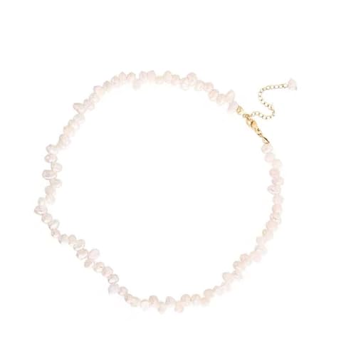 AOOOWER Modisches Süßwasserperlen-Armband/Halskette, Perlenschmuck für den täglichen Gebrauch von AOOOWER