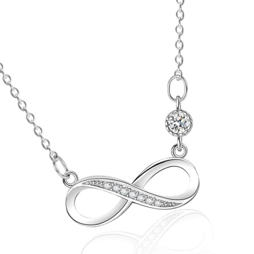 AOOOWER Nubmer Halskette mit acht Anhängern, hohl, Kupferstruktur, modischer und trendiger Schmuck, geeignet für Damen AOOOWER Nubmer Halskette mit acht Anhängern, hohl, Kupferstruktur, modischer und trendiger Schmuck, geeignet für Damen von AOOOWER