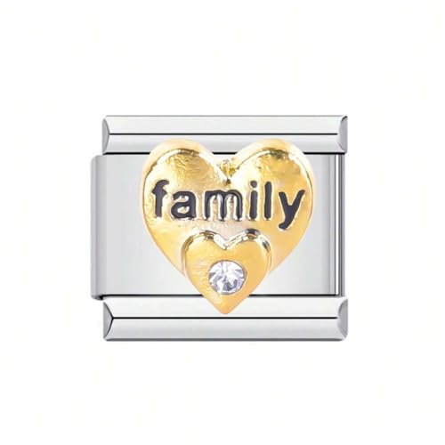 AOOOWER Premium-Herz-Anfangs-Zubehör, Legierung, Schmuckteil für einzigartige Schmuckprojekte von AOOOWER