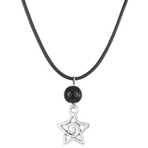 AOOOWER Punk Star Anhänger Halsketten Vintage fünfzackiger Stern Choker Frauen Mode Goth Halsketten Ästhetischer Schmuck, As show, Metall von AOOOWER