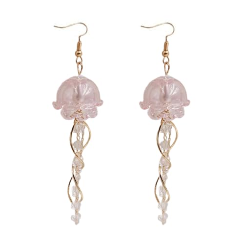 AOOOWER Quallenförmige Quasten-Ohrringe, stilvolle Ohrringe, modische Tropfenohrringe, modischer Ohrschmuck für Damen, 11 cm , Glasierte Legierung, Kein Edelstein AOOOWER Quallenförmige Quasten-Ohrringe, stilvolle Ohrringe, modische Tropfenohrringe, modischer Ohrschmuck für Damen, 11 cm , Glasierte Legierung, Kein Edelstein von AOOOWER