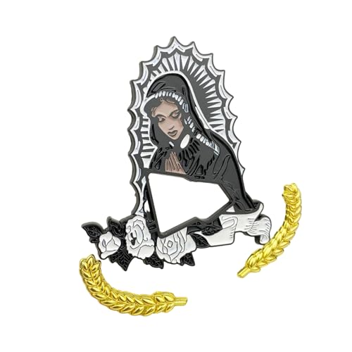 AOOOWER Religiöse Hutnadel, zarte Hutverzierung, Thema, Anstecknadeln, handgefertigter Schmuck, elegante Hemdtasche, 6.7*6.5cm, Metall, Kein Edelstein von AOOOWER