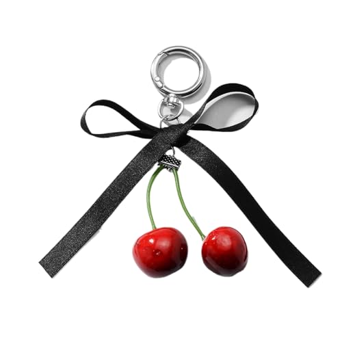 AOOOWER Schlüsselanhänger Geldbörse Charm Hängender Ornament Anhänger mit schönem Schleifen-Design für stilvolle Frauen u, 13 cm, Zinklegierung/Band/Schaumstoff, Kein Edelstein von AOOOWER
