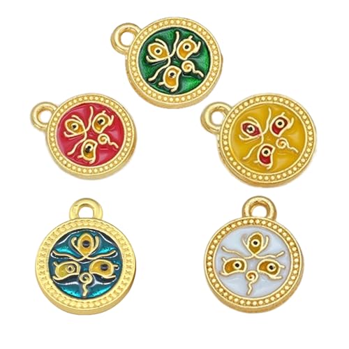 AOOOWER Schmuckherstellungszubehör, Fünf-Wege-Gott des Reichtums, Anhänger für Armbänder und Halsketten, stabile Legierung von AOOOWER