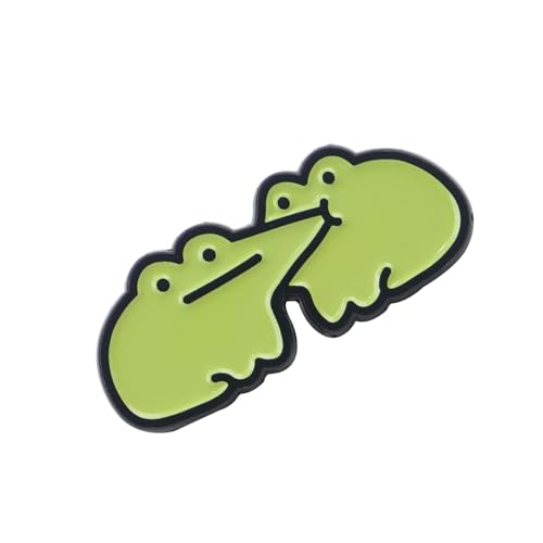 AOOOWER Schöne Frösche, stilvolle Brosche, lustige Brosche für Rucksäcke und Bekleidungszubehör, ideal für Kinder, SizeApprox.3.5x1.5cm/1.37x0.59inches, Zink, Kein Edelstein AOOOWER Schöne Frösche, stilvolle Brosche, lustige Brosche für Rucksäcke und Bekleidungszubehör, ideal für Kinder, SizeApprox.3.5x1.5cm/1.37x0.59inches, Zink, Kein Edelstein von AOOOWER
