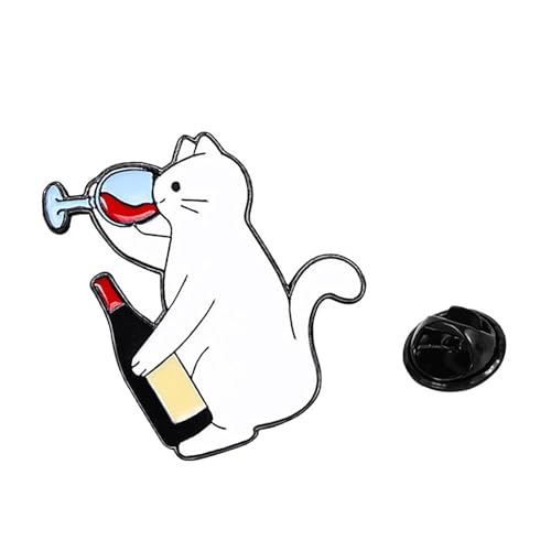 AOOOWER Schöne Katzen-Anstecknadel, modische Brosche für Kleidung, Taschen, für Freunde, Festivals, Abzeichen, Rucksack, SizeApprox.2.5x3.5cm/0.98x1.37inches, Metall, Kein Edelstein AOOOWER Schöne Katzen-Anstecknadel, modische Brosche für Kleidung, Taschen, für Freunde, Festivals, Abzeichen, Rucksack, SizeApprox.2.5x3.5cm/0.98x1.37inches, Metall, Kein Edelstein von AOOOWER