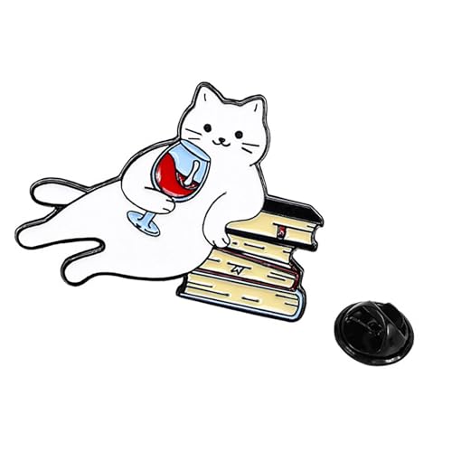AOOOWER Schöne Katzen-Anstecknadel, modische Brosche für Kleidung, Taschen, für Freunde, Festivals, Abzeichen, Rucksack, SizeApprox.2.5x3.5cm/0.98x1.37inches, Metall, Kein Edelstein AOOOWER Schöne Katzen-Anstecknadel, modische Brosche für Kleidung, Taschen, für Freunde, Festivals, Abzeichen, Rucksack, SizeApprox.2.5x3.5cm/0.98x1.37inches, Metall, Kein Edelstein von AOOOWER