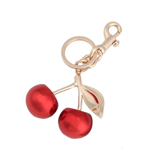 AOOOWER Schönes Obst-Accessoire, modischer Schlüsselanhänger, Legierung, Textur, Obst-Schlüsselanhänger, geeignet für Partys und Freizeit, 12,5 cm, Metalllegierung, Kein Edelstein von AOOOWER