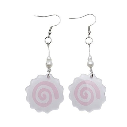 AOOOWER Squid Roll baumelnde Ohrringe Acryl Fischbrett Tropfen Ohrringe Ohrschmuck Frauen Temperament Einfache Ohrringe für den täglichen Gebrauch von AOOOWER