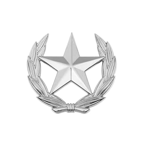 AOOOWER Stilvolle Weizen- und Stern-Embleme Brosche Legierung Vintage Pin Weizen Stern Brosche Pin für Kleidung Zubehör Revers, 2cm, Metall, Kein Edelstein von AOOOWER