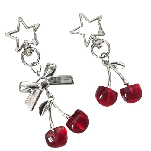 AOOOWER Stilvoller Damen-Schlüsselanhänger Cartoon 3D Tier Schlüsselanhänger Hängende Anhänger Ornament für Auto Handtaschen und Taschen, 3.9x3.9in, Beflockung + Legierung, Kein Edelstein von AOOOWER