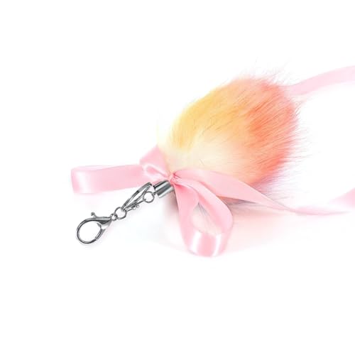 AOOOWER Tierschwanz Schlüsselanhänger Plüsch Schlüsselanhänger Cosplay Pelze Spielzeug Auto Charm Praktischer Anhänger für Handtaschen, 10 cm, Plüsch, Kein Edelstein von AOOOWER