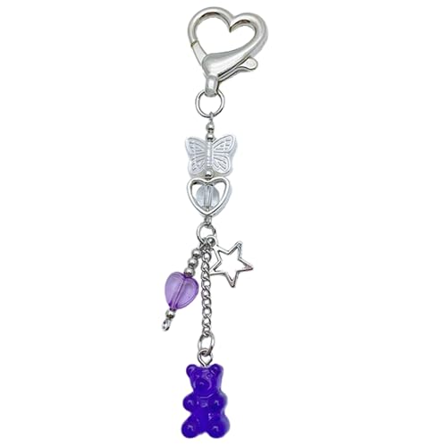 AOOOWER Tragbarer Schlüsselanhänger, stilvoller Schlüsselanhänger und tragbares Zubehör für Schlüssel, 11 cm , Legierung und Acryl, Kein Edelstein von AOOOWER