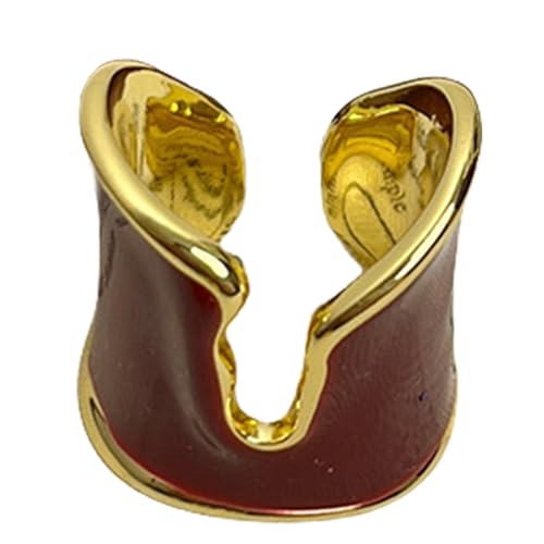 AOOOWER Unregelmäßige offene Metallringe, einzigartiges Design, Datumsschmuck, Legierung, Textur, Geschenk für modische Frauen, 1.5 cm , Metall, Kein Edelstein AOOOWER Unregelmäßige offene Metallringe, einzigartiges Design, Datumsschmuck, Legierung, Textur, Geschenk für modische Frauen, 1.5 cm , Metall, Kein Edelstein von AOOOWER