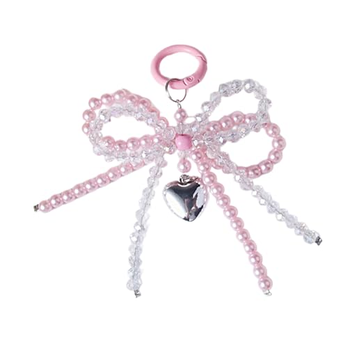 AOOOWER Vielseitiges modisches Taschenzubehör, Perlen und Kristallschleife, Schlüsselanhänger, Zubehör für Geldbörsen, 10.5cm, Acryl-Kristall, Kein Edelstein AOOOWER Vielseitiges modisches Taschenzubehör, Perlen und Kristallschleife, Schlüsselanhänger, Zubehör für Geldbörsen, 10.5cm, Acryl-Kristall, Kein Edelstein von AOOOWER