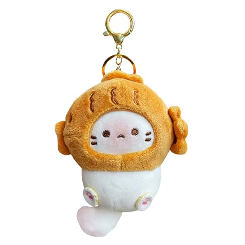 AOOOWER Weicher Plüsch-Katzen-Puppen-Schlüsselanhänger, niedlicher Puppen-Anhänger, bunt, geeignet für Mädchen und Erwachsene, 5.46x3.9in, Plüsch, Kein Edelstein AOOOWER Weicher Plüsch-Katzen-Puppen-Schlüsselanhänger, niedlicher Puppen-Anhänger, bunt, geeignet für Mädchen und Erwachsene, 5.46x3.9in, Plüsch, Kein Edelstein von AOOOWER