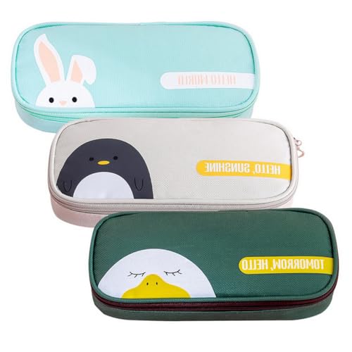 AOOPOO 3 Stück Federmäppchen Mädchen Mäppchen Federtaschen, Niedliches Schulmäppchen, Große Kapazität Kinder Etui Stifte Pencil Case für Schule & Büro Schreibwaren Organizer von AOOPOO