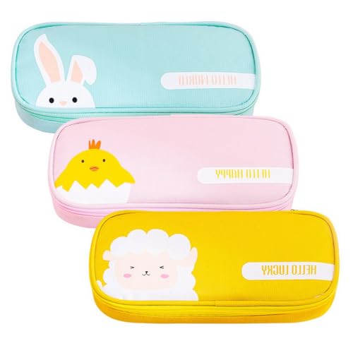 AOOPOO 3 Stück Federmäppchen Mädchen Mäppchen Federtaschen, Niedliches Schulmäppchen, Große Kapazität Kinder Etui Stifte Pencil Case für Schule & Büro Schreibwaren Organizer von AOOPOO