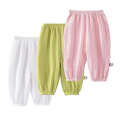 AOOPOO 3er Pack Baby leichte Lange Hose Gr.74/80-122/128 Bloomers Baumwolle Klimahose Jungen Mädchen Sommerhose AOOPOO 3er Pack Baby leichte Lange Hose Gr.74/80-122/128 Bloomers Baumwolle Klimahose Jungen Mädchen Sommerhose von AOOPOO