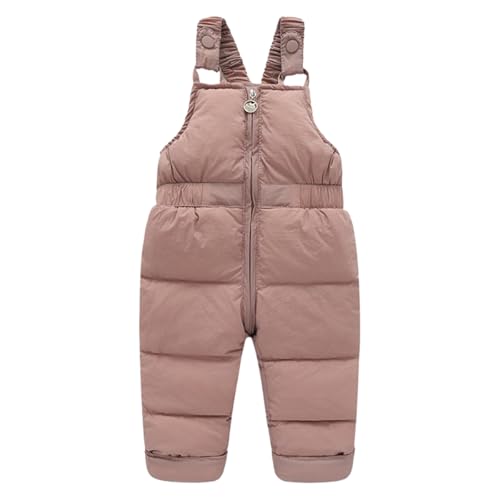 AOOPOO Baby Jungen Madchen Schneehose Winterhose Kinder Dick Warme Leicht Daunenhose Overall Latzhose Kleinkind Winddicht Warme Skihose Outdoorhose 9 Monate-5 Jahre, Gr. 74-116 von AOOPOO