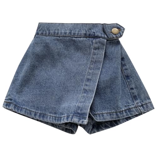 AOOPOO Baby Kleinkind Mädchen Jeans Shorts Sommer Baumwolle Denim Kurze Hosen Kinder Elastische Taille Kurze Jeanshose Sommerhose Freizeit Mode Streetwear Hotpants Denim Hosen für Mädchen 1-9 Jahren von AOOPOO
