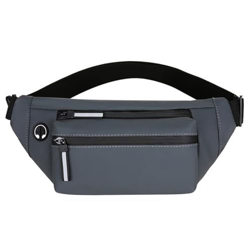 AOOPOO Bauchtasche Gürteltasche für Damen und Herren Mode Hüfttasche mit 4 Reißverschlusstaschen und Kopfhörerloch Sport Wasserdicht Laufgürtel Umhängetaschen Handytasche für Reisen Camping Wandern von AOOPOO