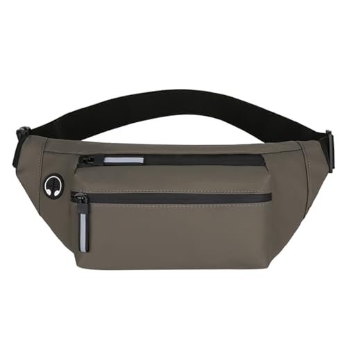 AOOPOO Bauchtasche Gürteltasche für Damen und Herren Mode Hüfttasche mit 4 Reißverschlusstaschen und Kopfhörerloch Sport Wasserdicht Laufgürtel Umhängetaschen Handytasche für Reisen Camping Wandern von AOOPOO