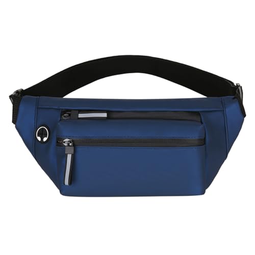 AOOPOO Bauchtasche Gürteltasche für Damen und Herren Mode Hüfttasche mit 4 Reißverschlusstaschen und Kopfhörerloch Sport Wasserdicht Laufgürtel Umhängetaschen Handytasche für Reisen Camping Wandern von AOOPOO