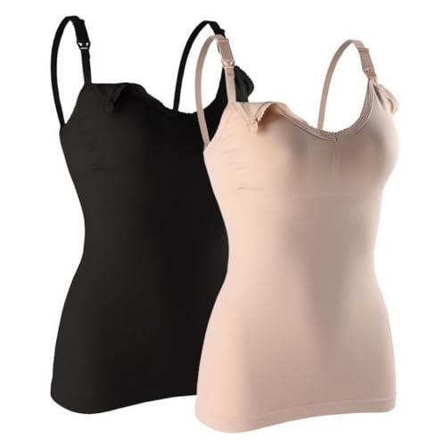 AOOPOO Damen Stilltops ohne Bügel Tanktop mit Integriertem BH für Stillen Schlaf Damen Stillunterhemd Stillshirt Stilltop Stillshirt Stilltop Umstandstop Basic Tank Tops AOOPOO Damen Stilltops ohne Bügel Tanktop mit Integriertem BH für Stillen Schlaf Damen Stillunterhemd Stillshirt Stilltop Stillshirt Stilltop Umstandstop Basic Tank Tops von AOOPOO