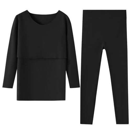 AOOPOO Damen Umstands Thermounterwäsche Set,Warme Unterwäsche mit Doppelseitig Fleece,Winter Oberteil und Unterteile Stillfunktion Nachtwäsche Damen Stillpyjama Langarm Thermo Umstandsschlafanzug Set AOOPOO Damen Umstands Thermounterwäsche Set,Warme Unterwäsche mit Doppelseitig Fleece,Winter Oberteil und Unterteile Stillfunktion Nachtwäsche Damen Stillpyjama Langarm Thermo Umstandsschlafanzug Set von AOOPOO