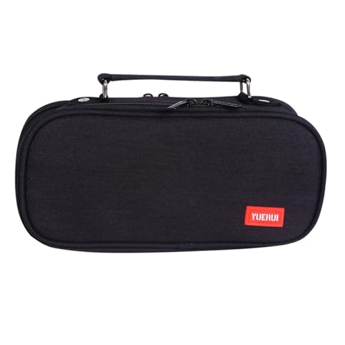 AOOPOO Federmäppchen Federtasche mit 2 Fächer Mäppchen Etui Stifte Große Kapazität Federmappe Mädchen Junge Teenager Stiftetasche Bleistifttasche Pencil Case mit Tragegriff für Schule & Büro von AOOPOO