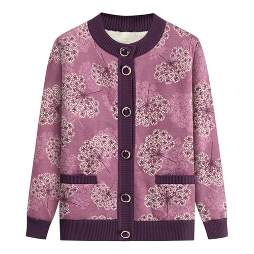 AOOPOO Strickjacke Senioren Damen Winter Warm Pullover Cardigan mit Fleecefutter Strickpullover Langärmlig Rundhalsausschnitt Knopfleiste Strickmantel Oberteile für Frauen Mittleren und Älteren Alters AOOPOO Strickjacke Senioren Damen Winter Warm Pullover Cardigan mit Fleecefutter Strickpullover Langärmlig Rundhalsausschnitt Knopfleiste Strickmantel Oberteile für Frauen Mittleren und Älteren Alters von AOOPOO