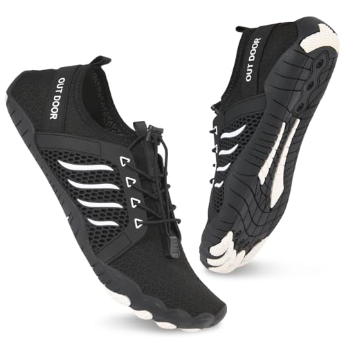 AOOSA Unisex Badeschuhe Wasserschuhe, Neoprenschuhe Strandschuhe, Schnell Trocknend Breathable Aquaschuhe Surfschuhe Schwimmschuhe Wassersportschuhe, Barfuß Schuhe Leicht für Herren Damen. Gr.38-43 EU von AOOSA