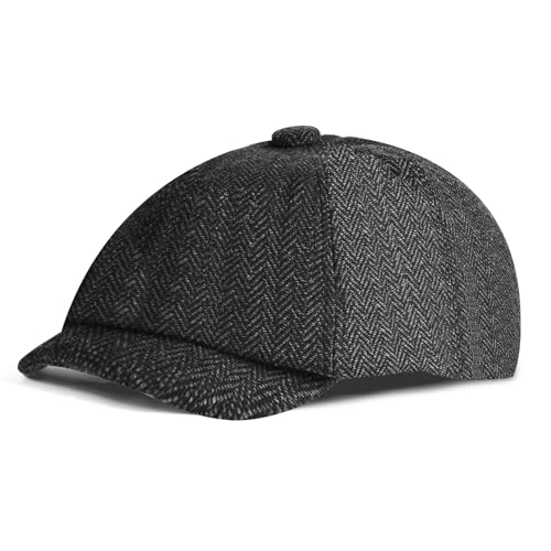 AOOWU Barett Cap Herren, Schiebermütze Barret Flat Cap Schirmmütze, Gatsby Schirmmütze Newsboy Flat Cap Baskenmütze, Kostüm Accessoires für Frühling Herbst Winter AOOWU Barett Cap Herren, Schiebermütze Barret Flat Cap Schirmmütze, Gatsby Schirmmütze Newsboy Flat Cap Baskenmütze, Kostüm Accessoires für Frühling Herbst Winter von AOOWU