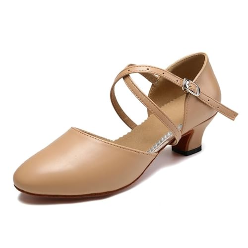 AOQUNFS Tanzschuhe Damen Latein Geschlossene Salsa Tango Bachata Walzer Ballsaal Party Performance Tanzschuhe,FT188-TS-3,EU34 von AOQUNFS