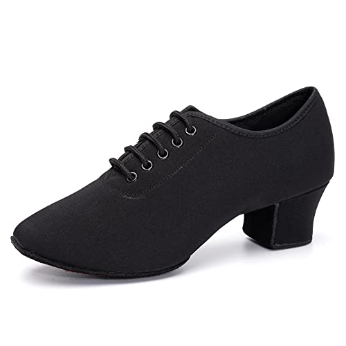 AOQUNFS Tanzschuhe Latein Damen Geschlossene Schnüren Salsa Tango Moderne Jazz Ballsaal Leistung Performance Trainingsschuhe,LHDNJB-LDM-5,EU34 von AOQUNFS
