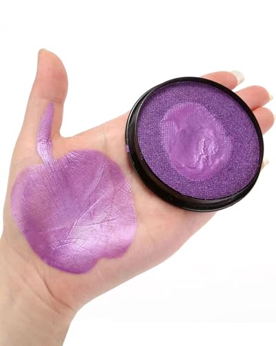 AORHOFJ 1PCS Gesichtsfarbe 30g lila Aqua Make-up Schminke Facepainting Body Paint, wasserbasis professionell Schminkfarbe für Erwachsene Kinder Makeup Halloween Karneval Fasching Cosplay(Lila) von AORHOFJ