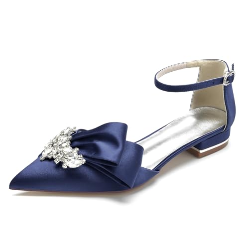 AORUIDA Flach Satin Schuhe für Hochzeit Spitze Zehen Mode Hochzeitsschuhe Brautschuhe Abendschuhe,Dark Blue,38 EU AORUIDA Flach Satin Schuhe für Hochzeit Spitze Zehen Mode Hochzeitsschuhe Brautschuhe Abendschuhe,Dark Blue,38 EU von AORUIDA