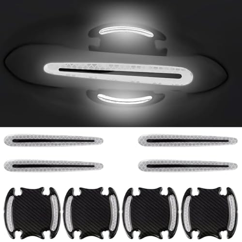 8 Stück Autotürgriffschutz Aufkleber,Türschüsselschutz Kollisionsschutz,Autotür Griffe Schutz，Lackschutzfolie für Auto Türmulden/Griffschalen，Türgriff Schutz（Weiß） von AORVYUI