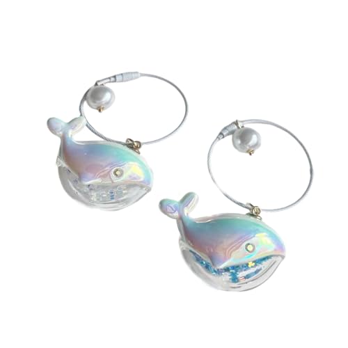 AOSAIXIS 1 Paar Acrylwal Schlüsselanhänger wasserdichte Tasche Charme Elegante Beutel Hängende Anhänger Acryl Textur Für Den Täglichen Gebrauch Oder Die Gegenwart von AOSAIXIS