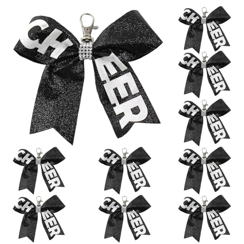 AOSAIXIS 10pieces Juble Bowknot Keychains Cheerleadering Schlüsselbundsammlung Sparkling Designs Bag Anhänger Für Den Täglichen Gebrauch von AOSAIXIS