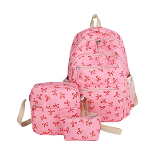 AOSAIXIS 3 PCs Ästhetische Rucksäcke Für Girl Bows Rucksäcke Setzen von AOSAIXIS