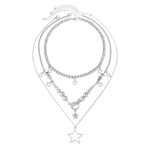 AOSAIXIS 3pcs/set Mehrschichtige Star Pendant Halskette Mode Hip Hop Star Fringe Schlangekette Einzigartige Halshöhe Für Frauen Männer Schmuck Schmuck AOSAIXIS 3pcs/set Mehrschichtige Star Pendant Halskette Mode Hip Hop Star Fringe Schlangekette Einzigartige Halshöhe Für Frauen Männer Schmuck Schmuck von AOSAIXIS