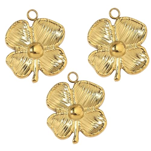 AOSAIXIS 3pcs Robuster Edelstahlblumenzauber Mit Goldbeschichtung Dekoration Für Schmuckprojekte Und Modeaccessoires AOSAIXIS 3pcs Robuster Edelstahlblumenzauber Mit Goldbeschichtung Dekoration Für Schmuckprojekte Und Modeaccessoires von AOSAIXIS