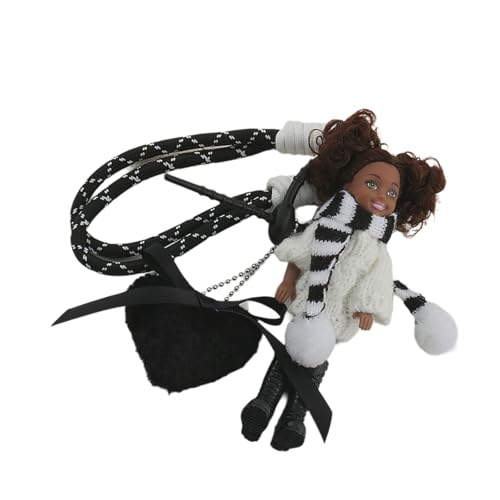 AOSAIXIS Bunte Lockige Haarpuppen Charme Schlüsselbund Geflochten von AOSAIXIS