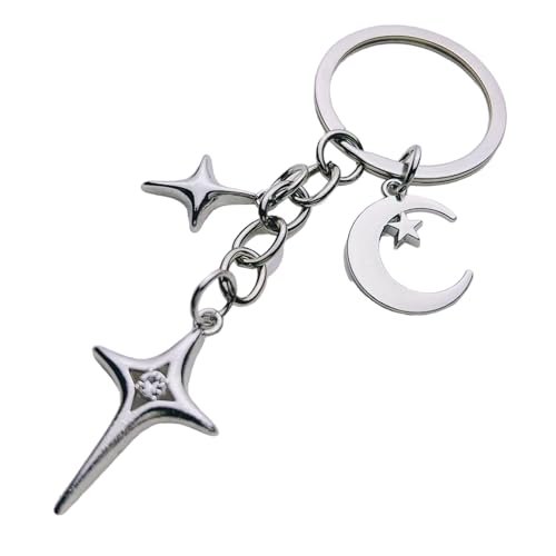 AOSAIXIS Delicate Star Und Mondschlüsselringlegierung Der Schlüsselbeutel Anhänger Ornament Schlüsselhalter Für Männer Und Frauen Anspruchsvoll AOSAIXIS Delicate Star Und Mondschlüsselringlegierung Der Schlüsselbeutel Anhänger Ornament Schlüsselhalter Für Männer Und Frauen Anspruchsvoll von AOSAIXIS